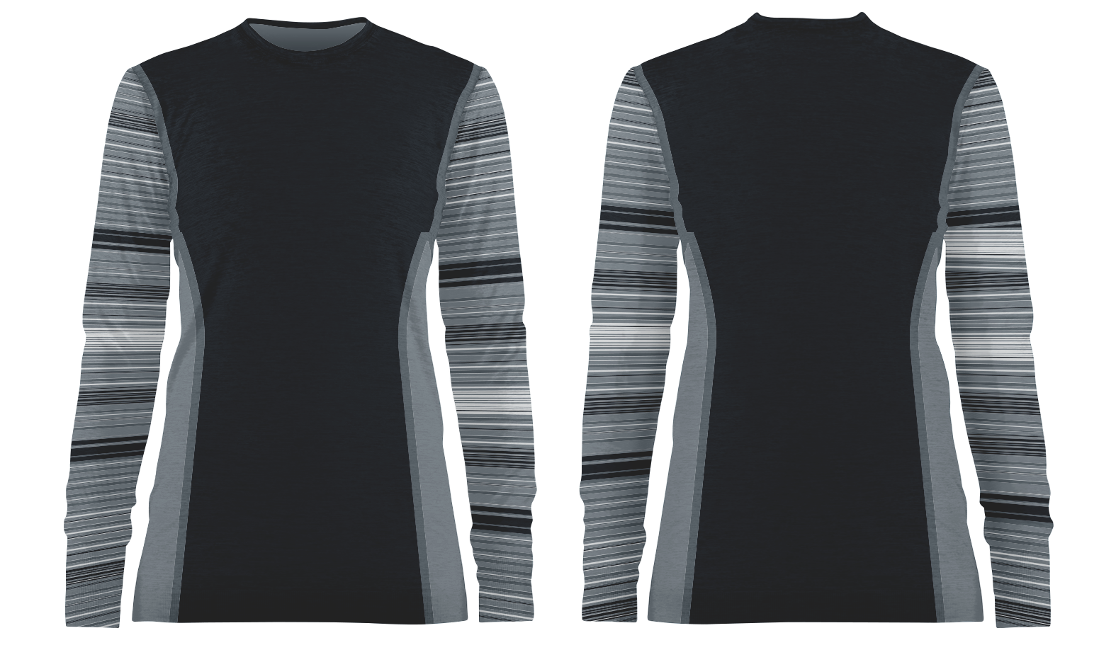 Custom athletic stripes adult youth unisex long sleeve shirt-shooting shirts - Shirt-long-sleeve