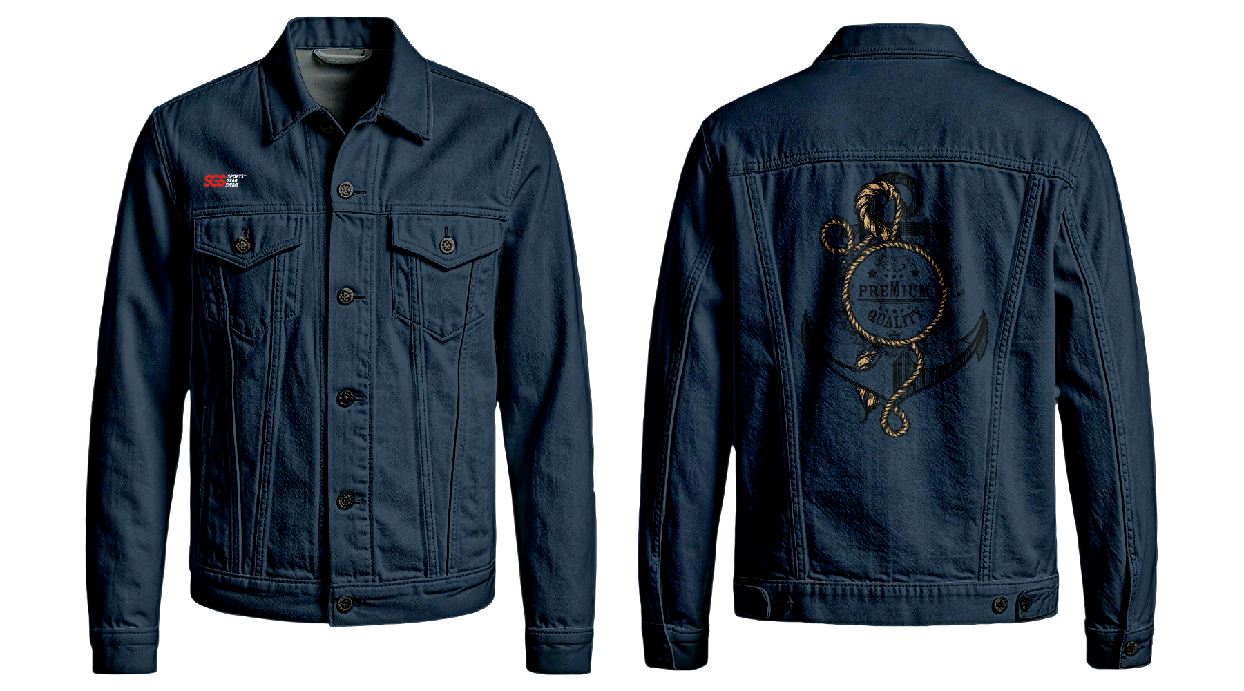 Custom denim jacket adult youth unisex rugged true - Denim-jacket