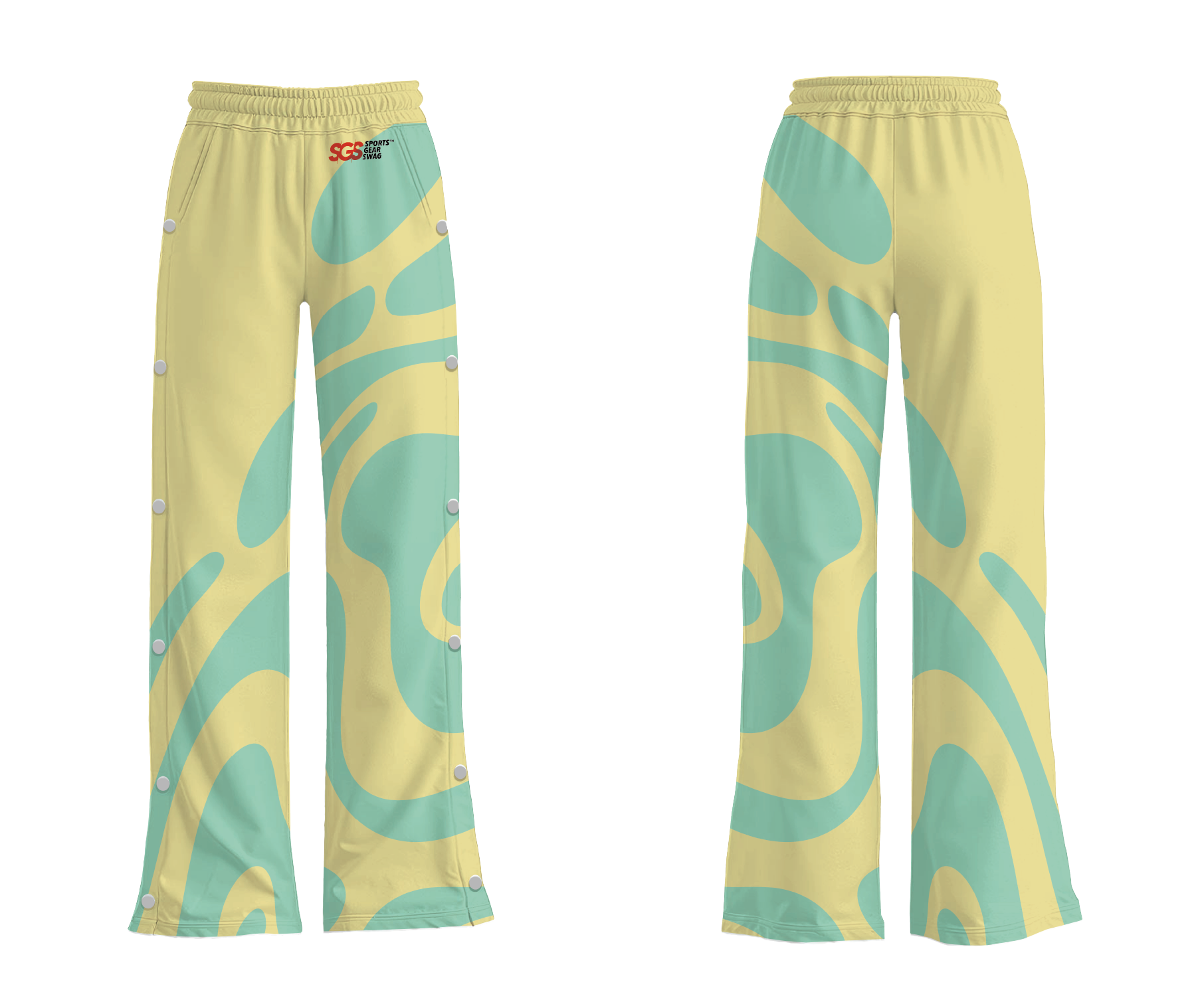 Custom breakaway wide leg pants adult youth unisex sorbet - Wide-leg-pants