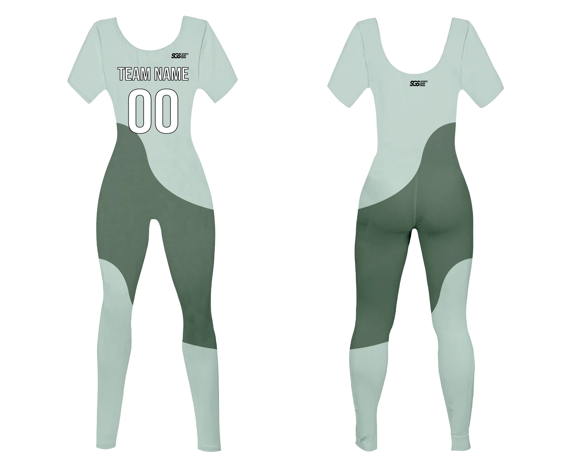 Custom women short sleeve dance bodysuit slate grove - Dance-bodysuits