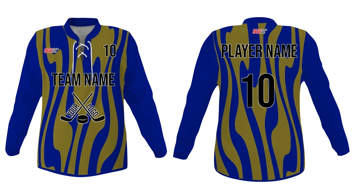 Custom dilute style youth unisex hockey jersey laces - Jersey