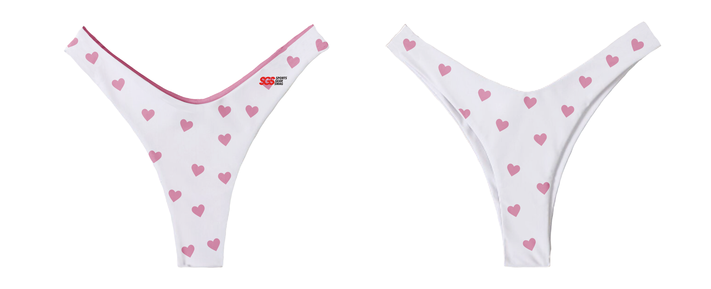 Custom two-piece bikini medium cut love struck - Swimming-tops