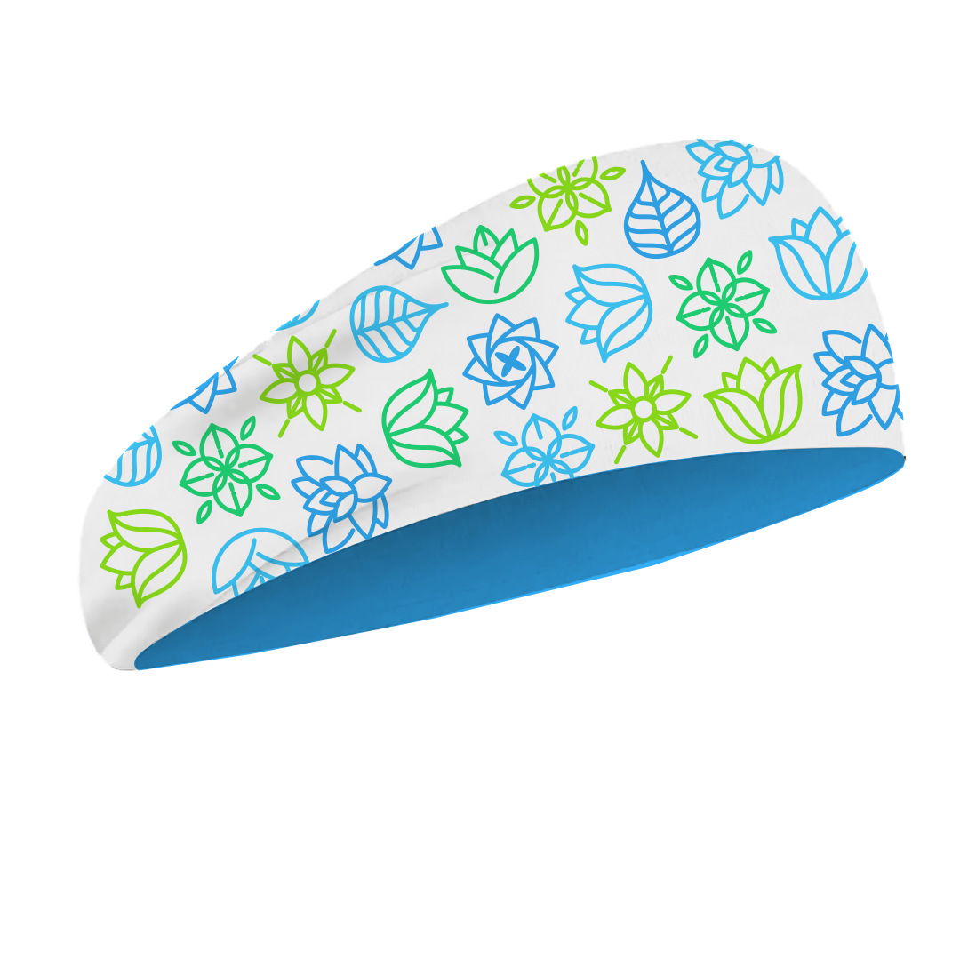 Custom floral yoga headband - Yoga-headband