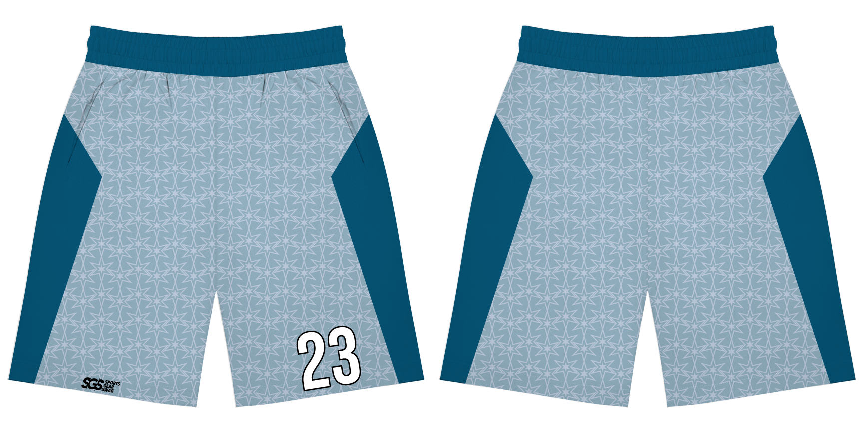 Custom climbing shorts adult youth unisex diamond stars - Short