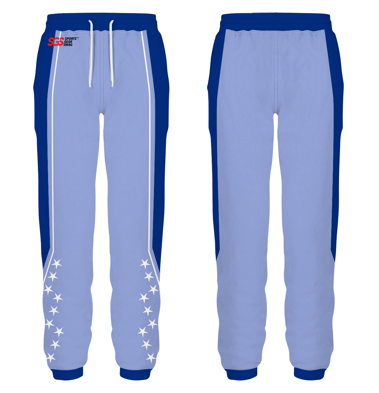 Custom bottom side stars adult youth unisex sweatpants - Sweatpant