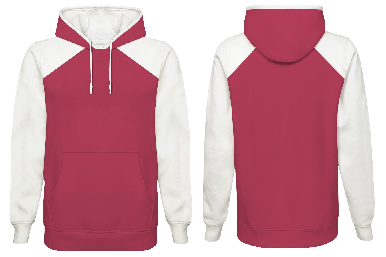 Custom two-tone adult youth unisex pullover hoodie - Hoodie