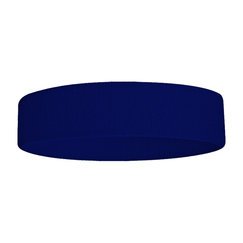 Custom adult youth unisex solid navy blue headband - Head-band
