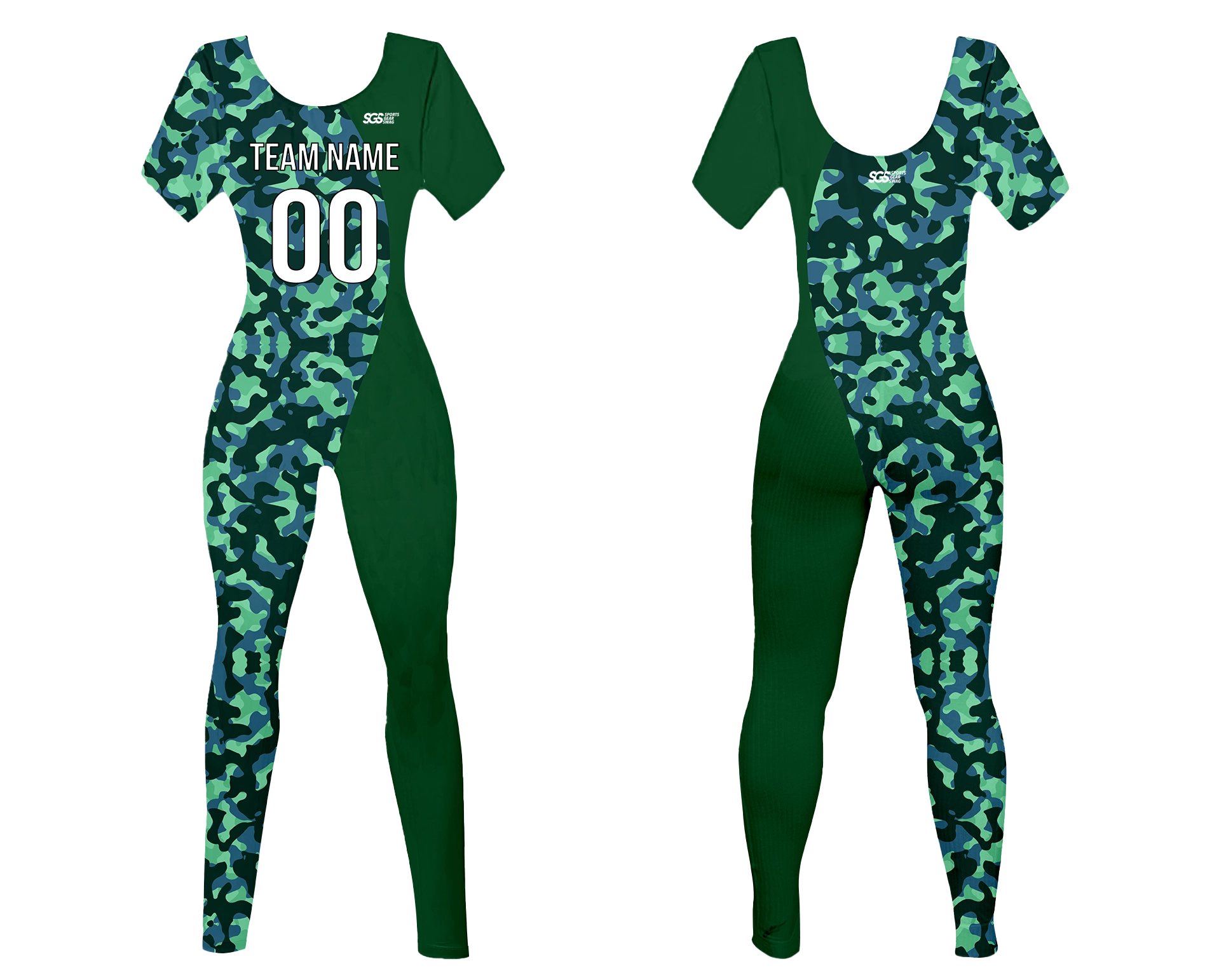 Custom women short sleeve dance bodysuit urban combat - Dance-bodysuits