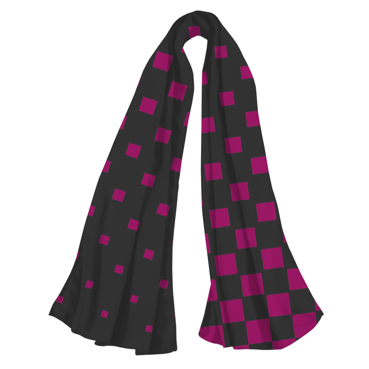 Custom squares print cooling towel - Towel