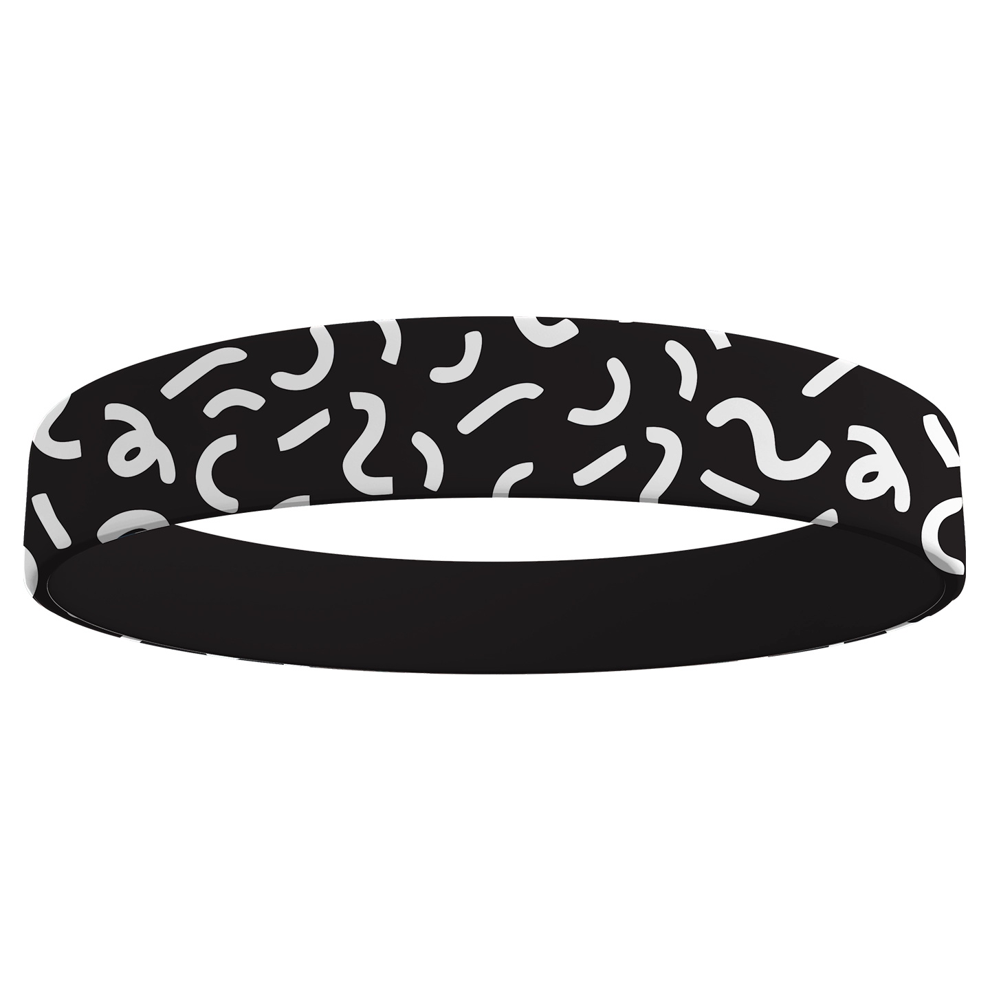 Custom wristband silicone shapes black white - Wristbands