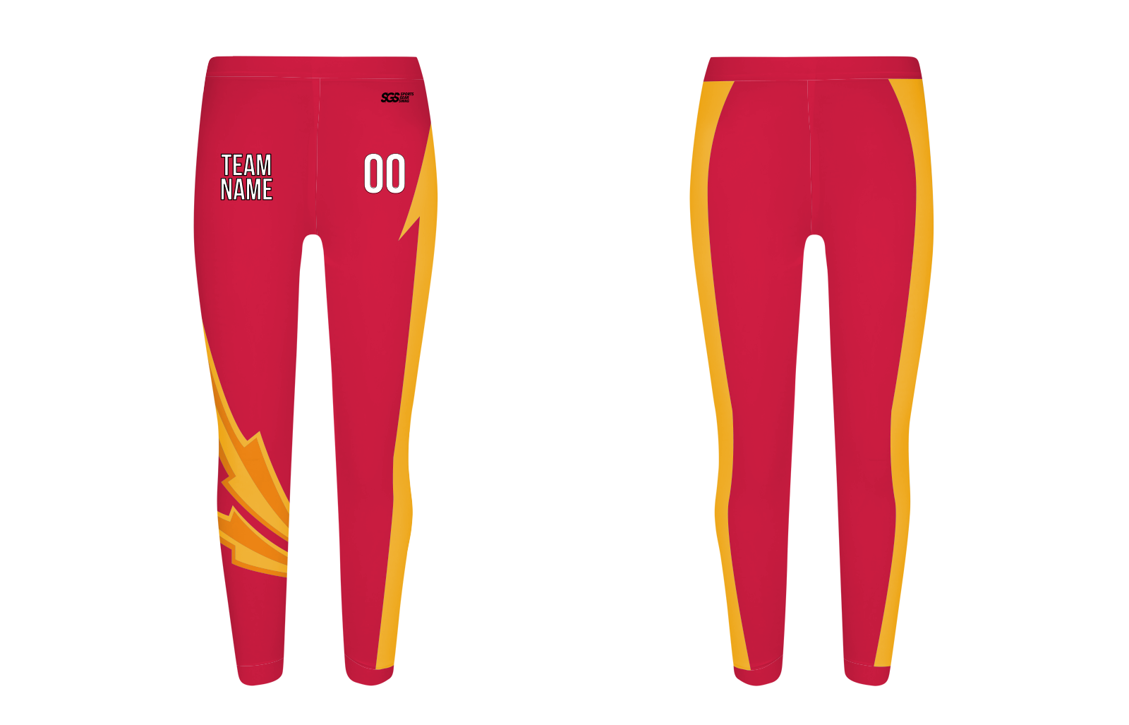 Custom yellow spike adult youth leggings - Legging