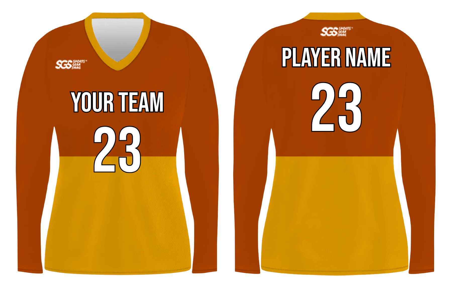 Custom superb adult youth long sleeve volleyball jersey - Jersey
