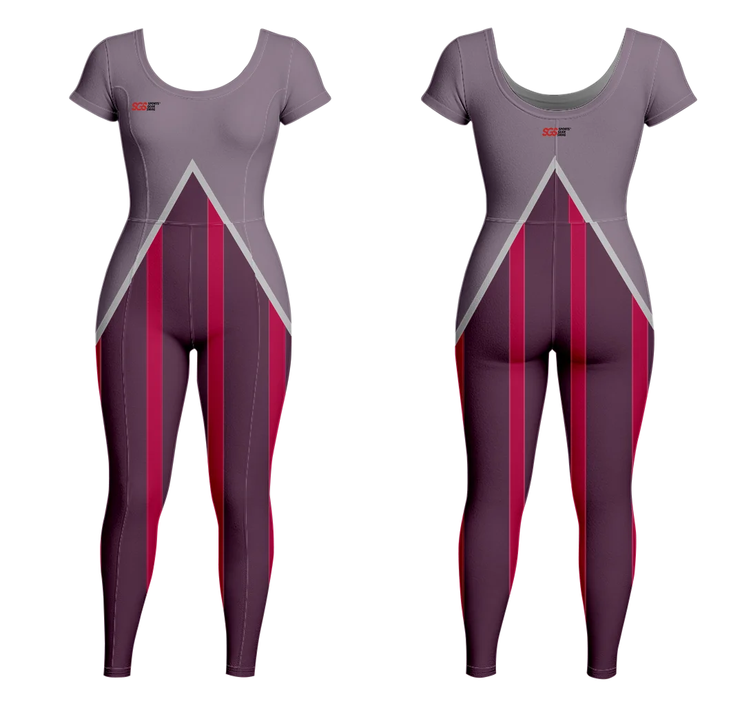 Custom women short sleeve unitards dance uniform streakmotion - Dance-bodysuits
