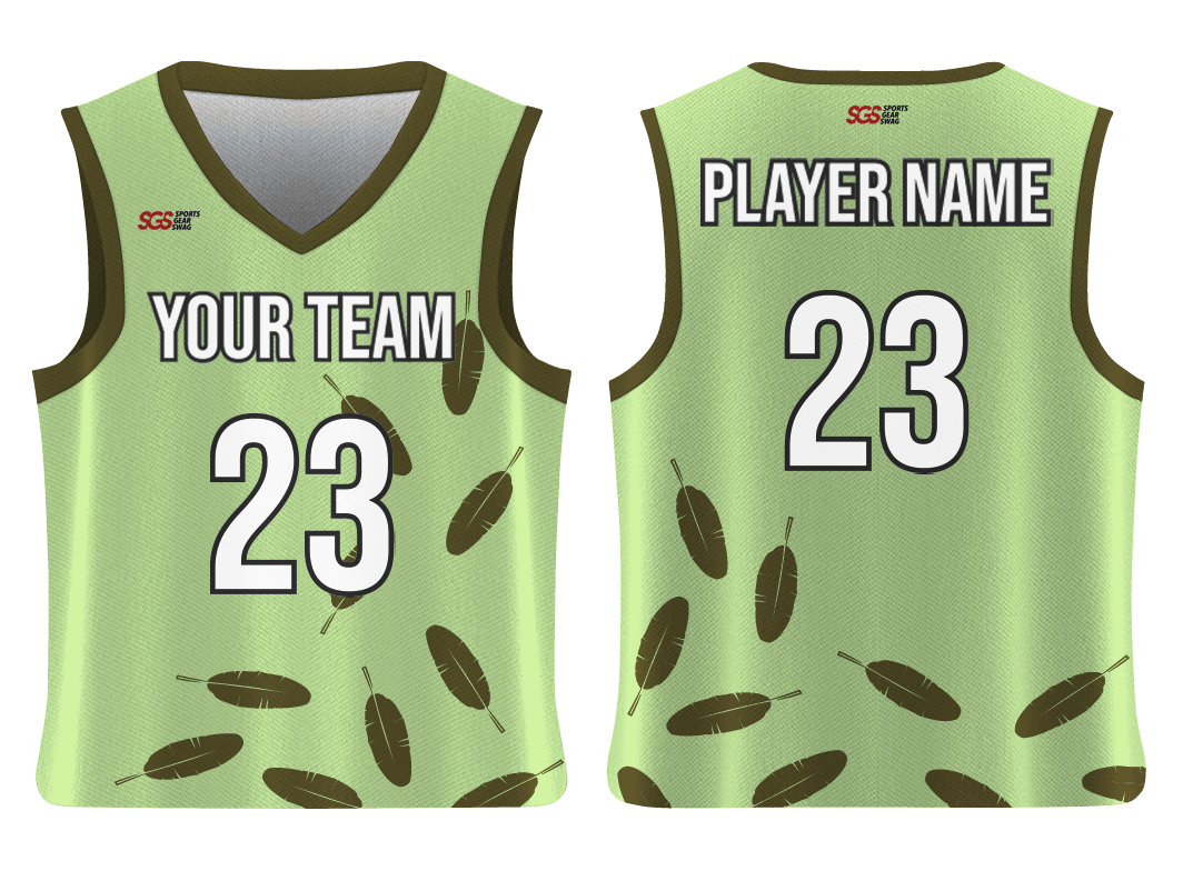Custom Feather Stems Nature Adult Youth Unisex Wedding Jersey - Reversible Uniform - JERSEY