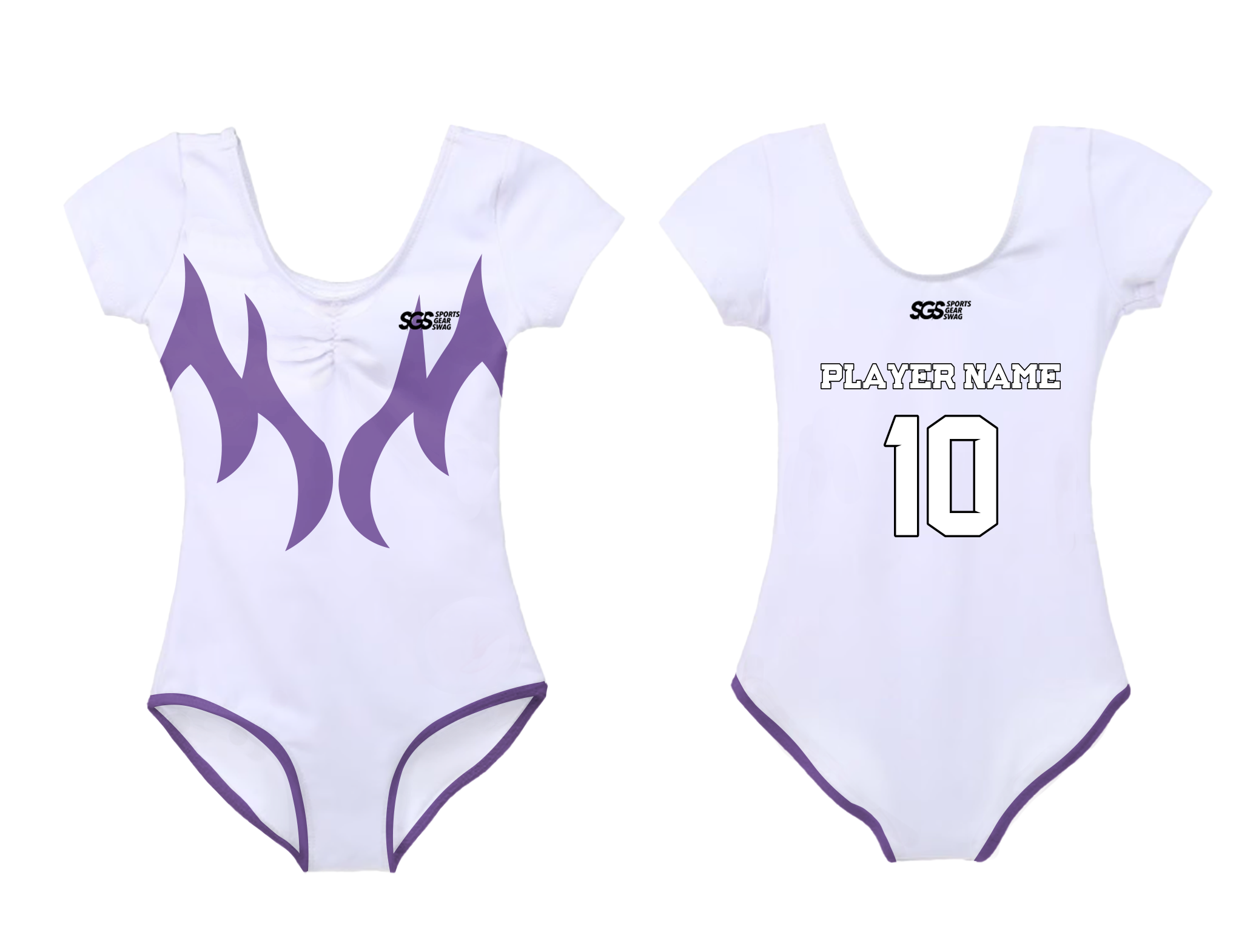 Custom short sleeve  gymnastic uniform adult youth purple wings - Gymnastics-uniforms