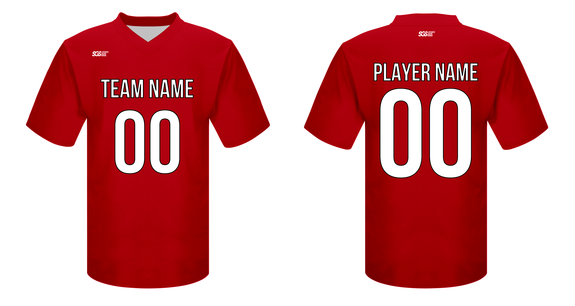 Custom  adult youth unisex football jersey scarlet storm - Jersey