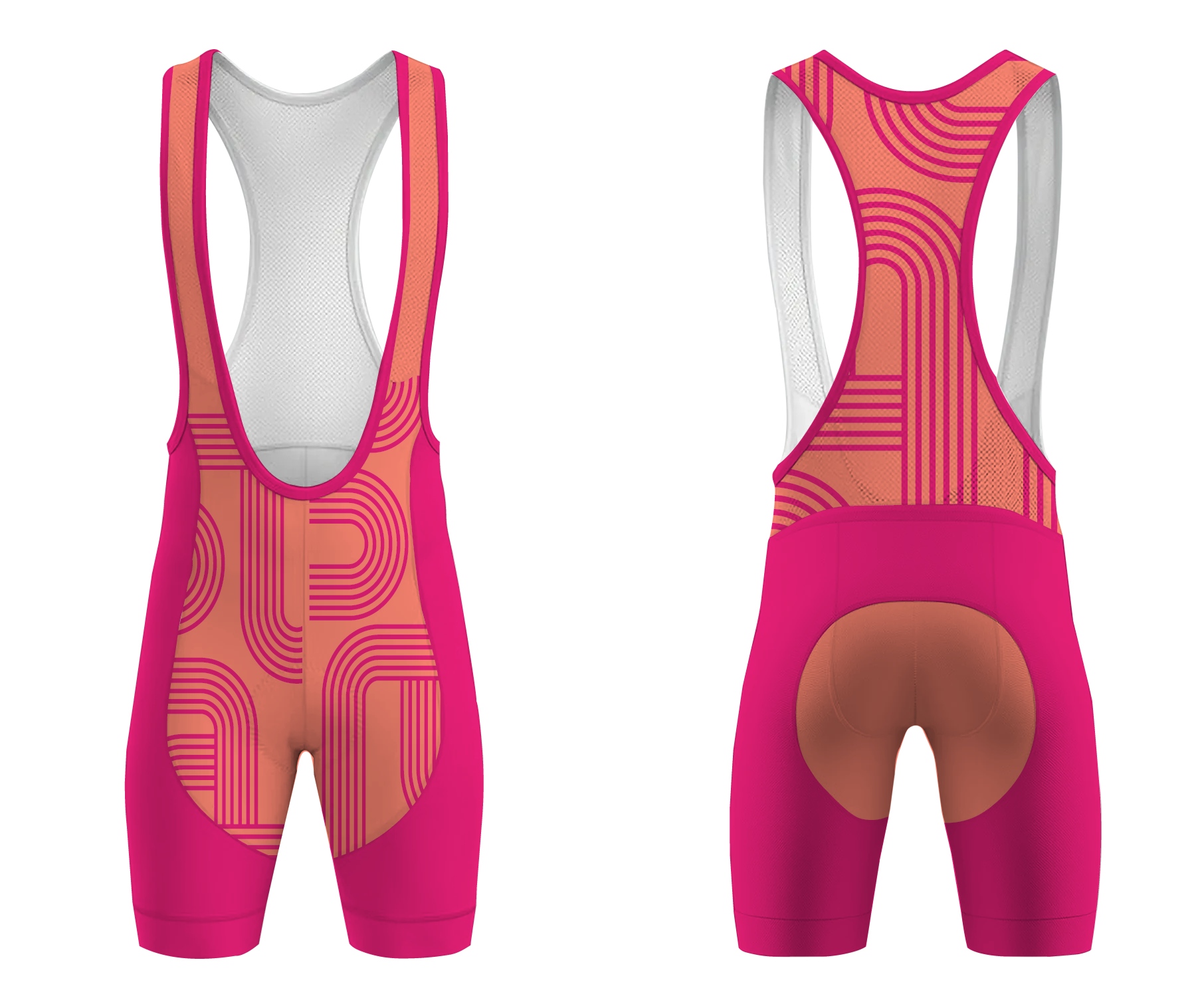 Custom parallel adult youth unisex cycling bib - Cycling-bibs