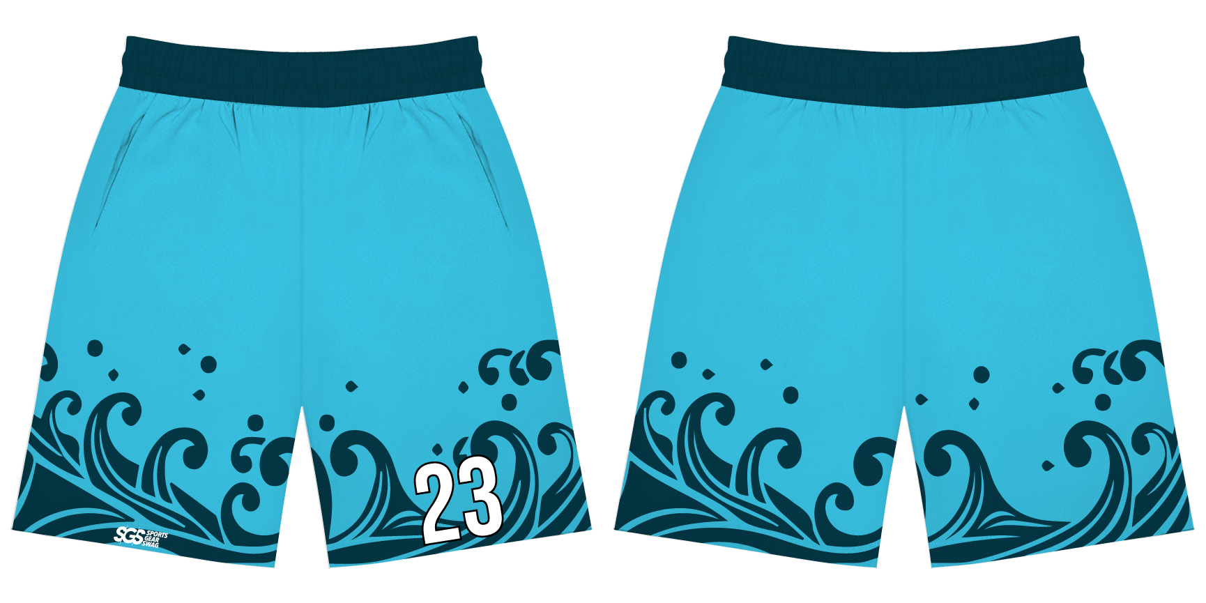 Custom moisture-wicking bare blue adult youth unisex shirt - Jersey