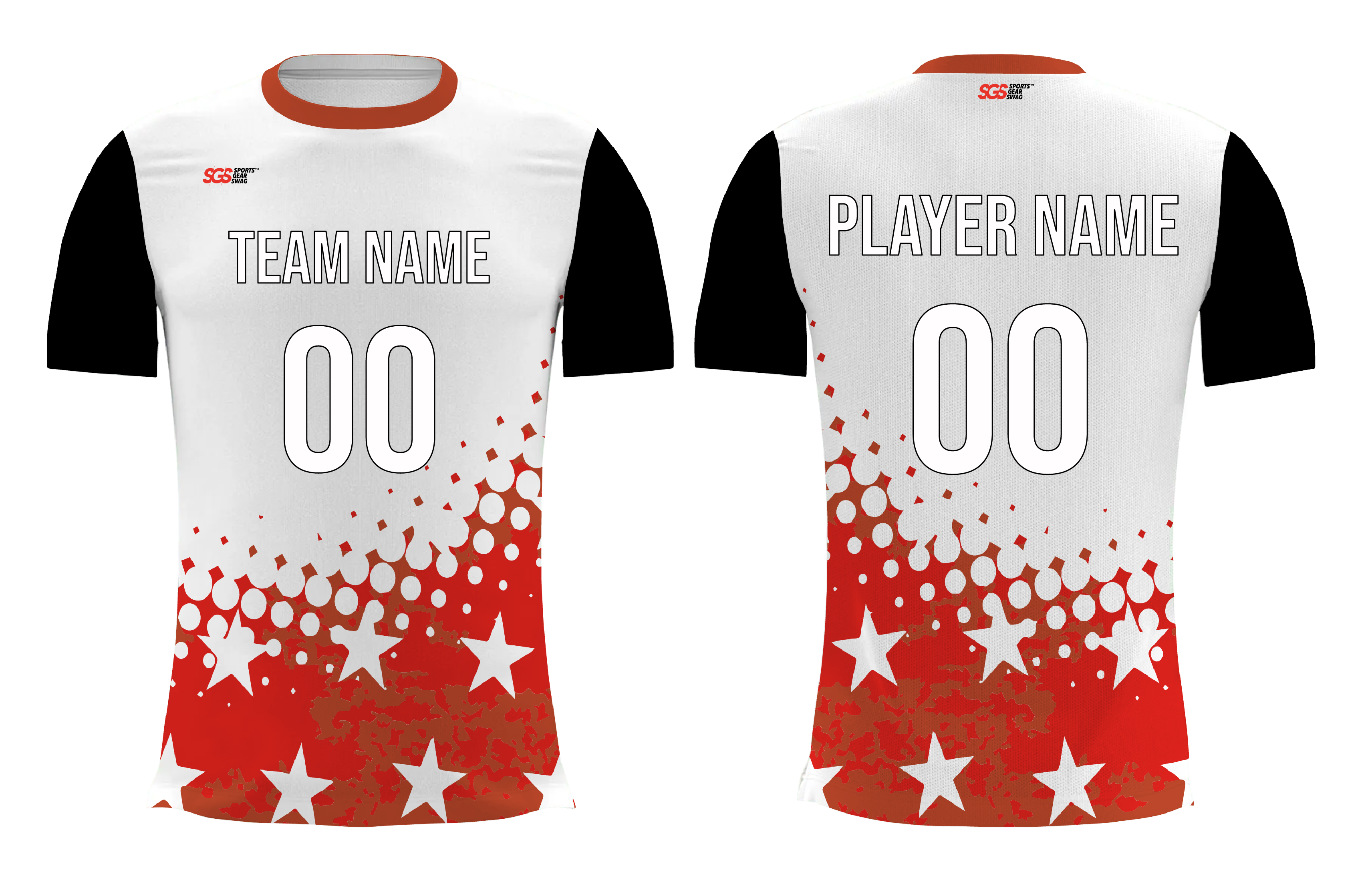Custom bottom dots stars adult youth unisex volleyball jersey - Jersey