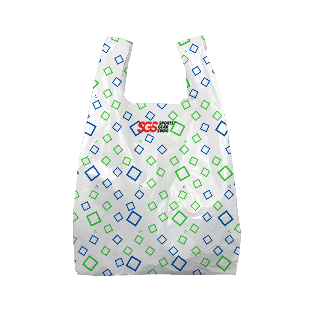 Custom plastic bags geometric design - Plastic-bags