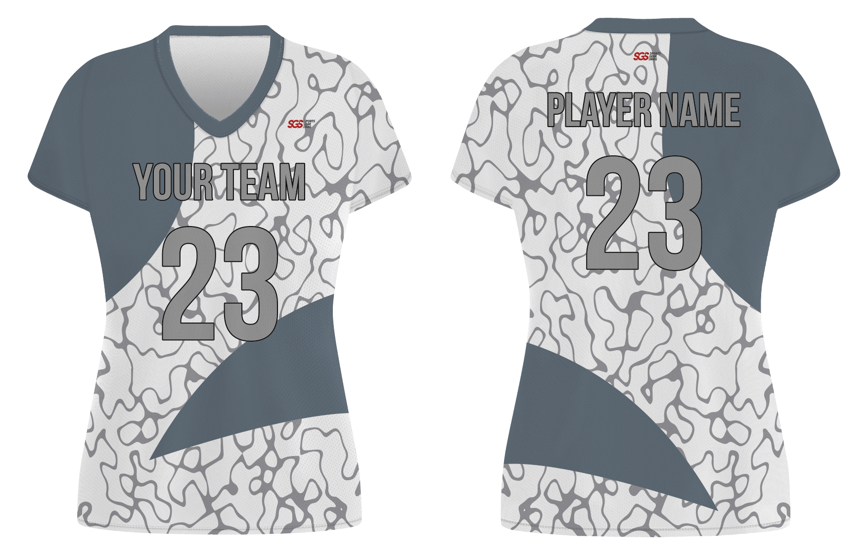 Custom lines abstract adult youth volleyball jersey - Jersey