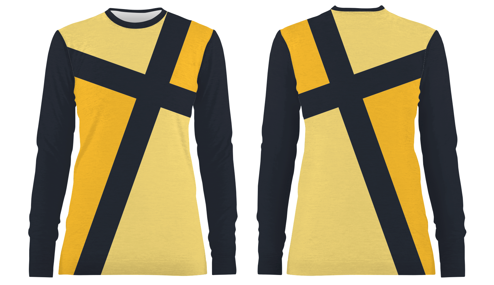 Custom cross stripe adult youth unisex long sleeve shirt-shooting shirts - Shirt-long-sleeve