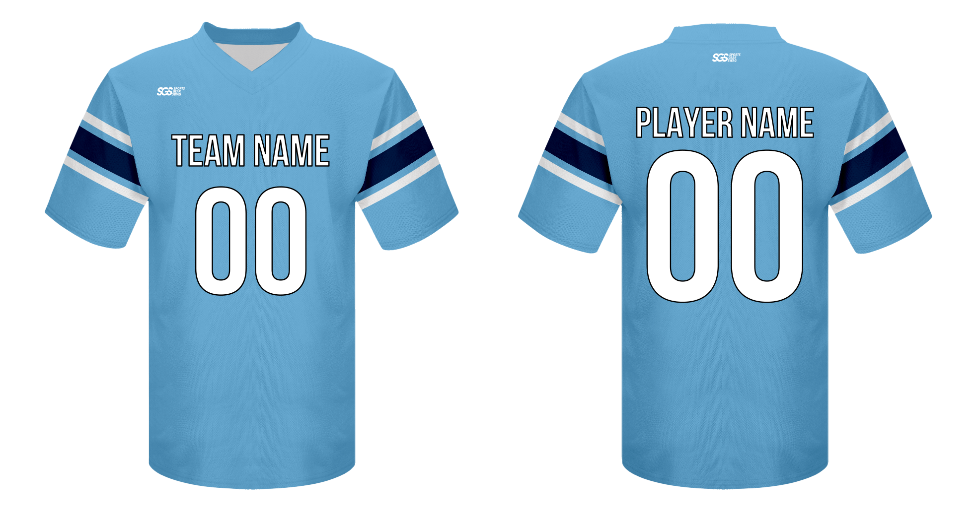 Custom  adult youth unisex football jersey bold fusion - Jersey