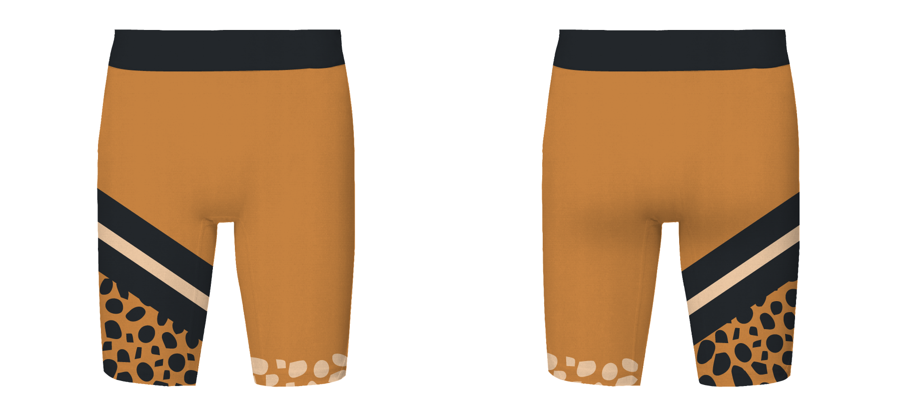 Custom cycling shorts adult youth unisex safari chic - Short