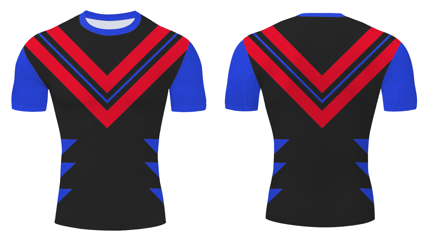 Custom v-style adult youth unisex compression shirt - Compression-shirts
