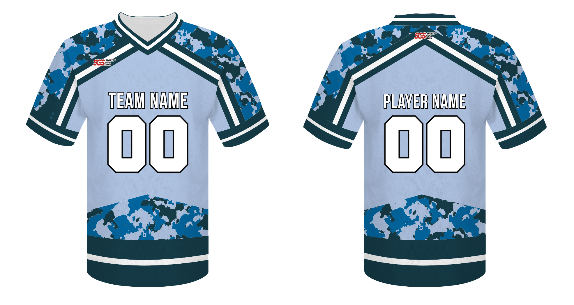 Custom refined camo adult youth unisex football jersey - Jersey