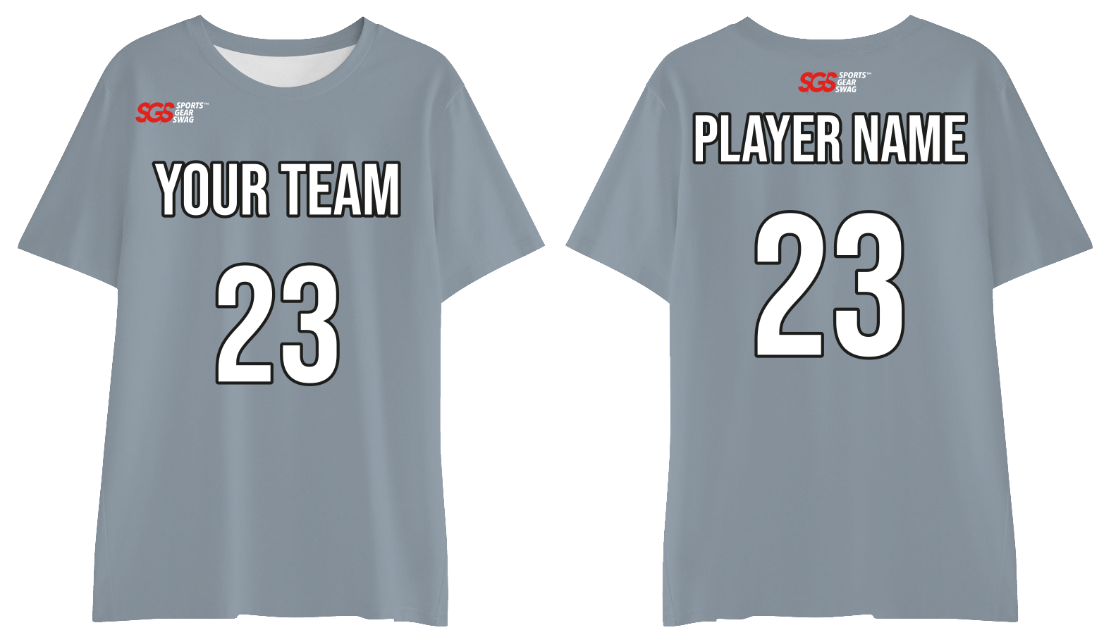Custom dusty blue adult youth unisex comfort t shirt - Jersey