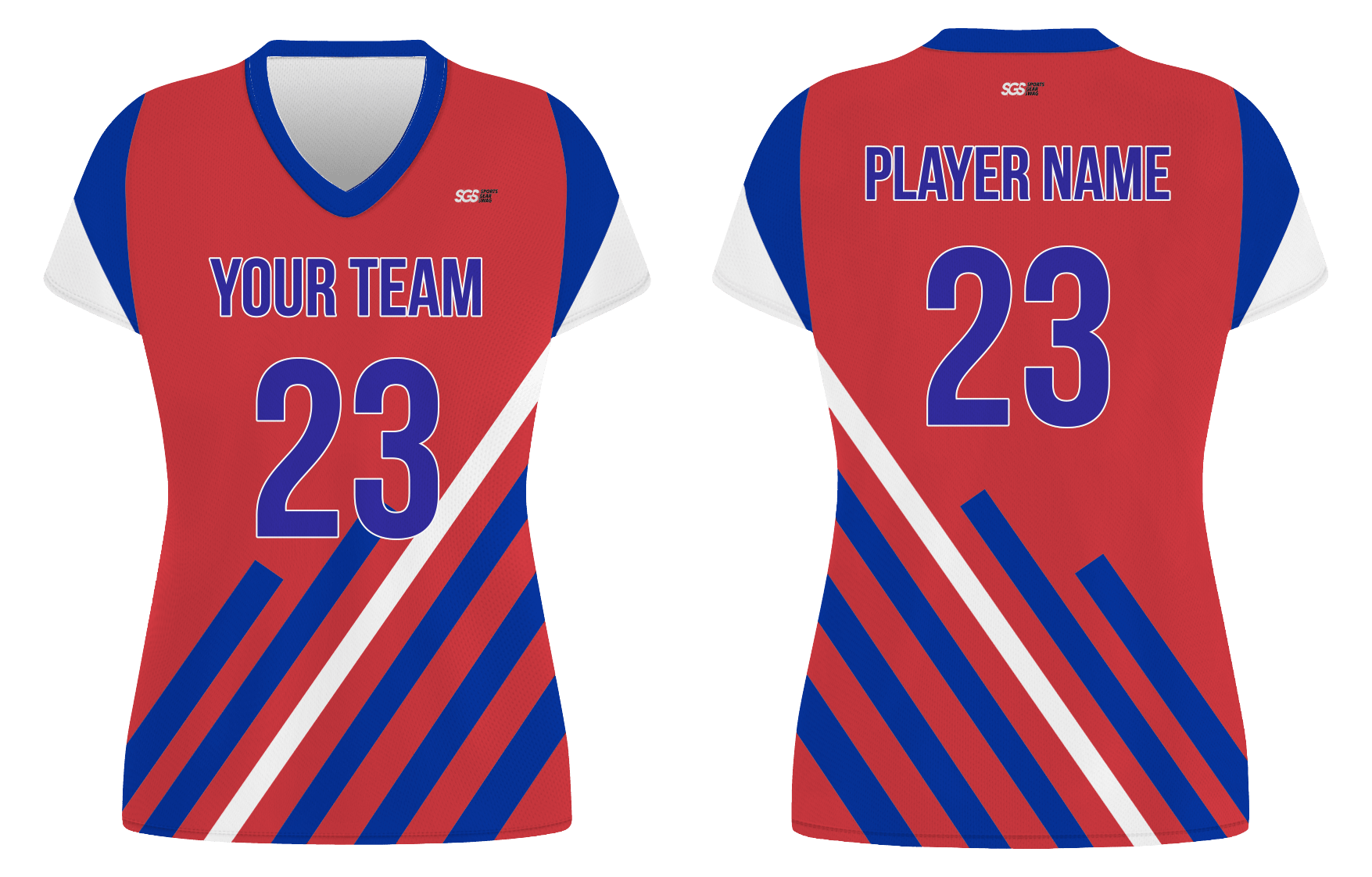 Custom side stripes adult youth volleyball jersey - Jersey