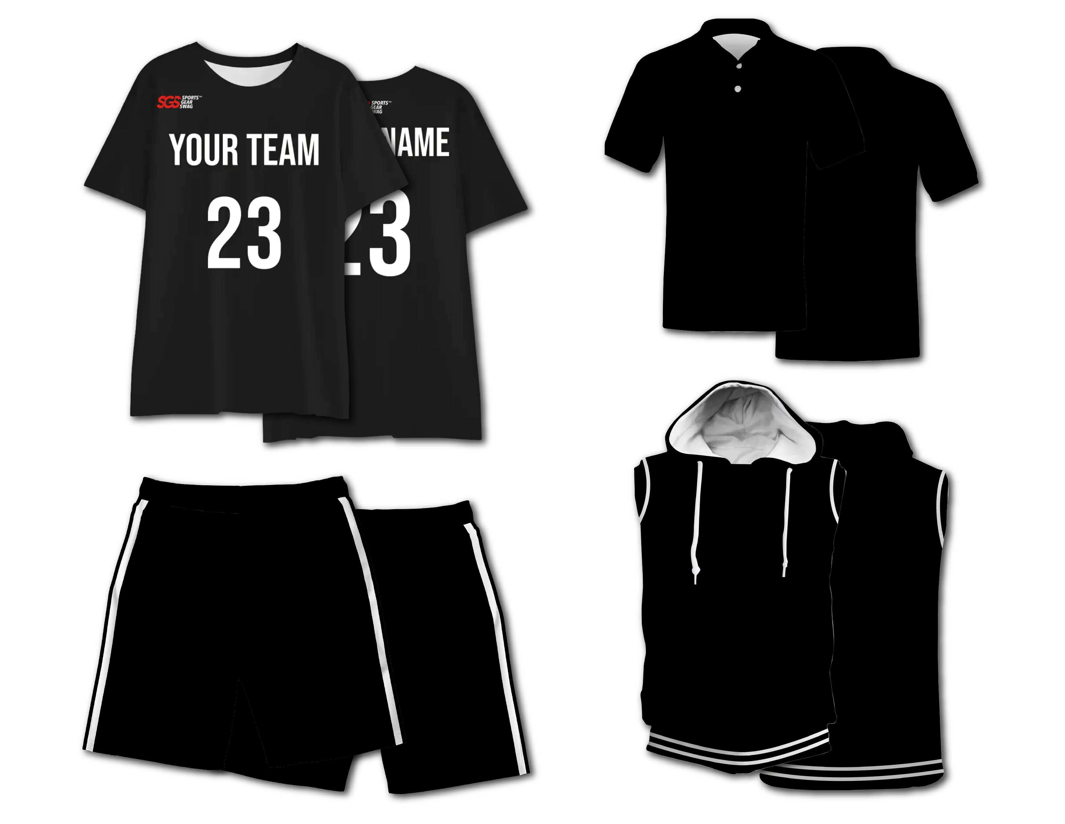 Custom black adult youth unisex comfort short-sleeve t shirt - Jersey