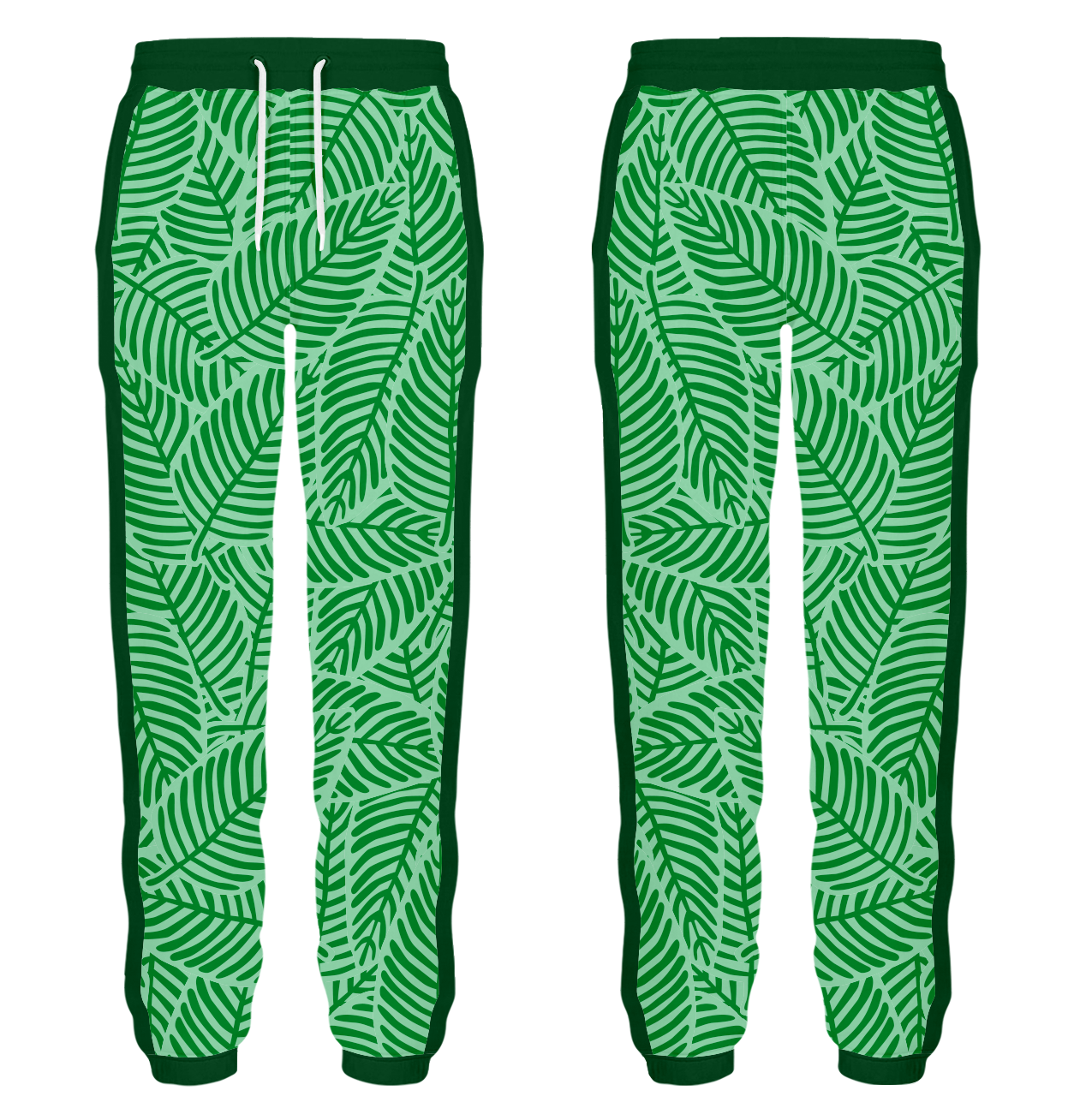 Custom dance joggers adult youth unisex verdant leaves - Dance-joggers