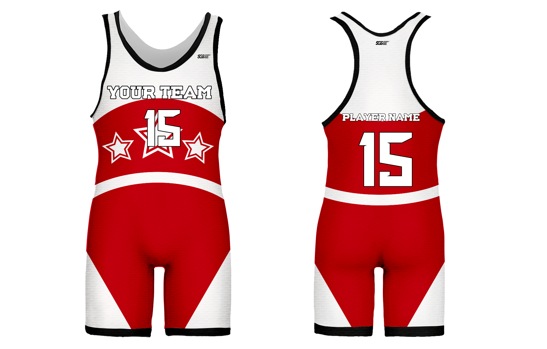 Custom three stars adult youth unisex powerlifting singlets - Powerlifting-singlets