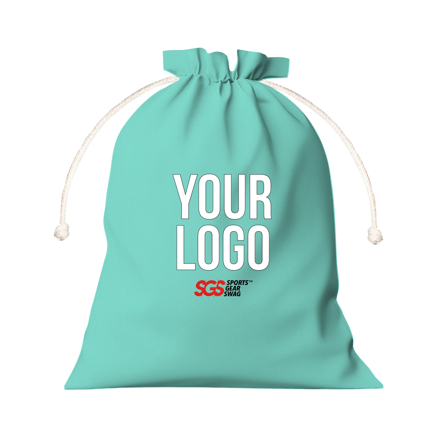 Custom drawstring tote bag tidal mist - Drawstring-tote-bags