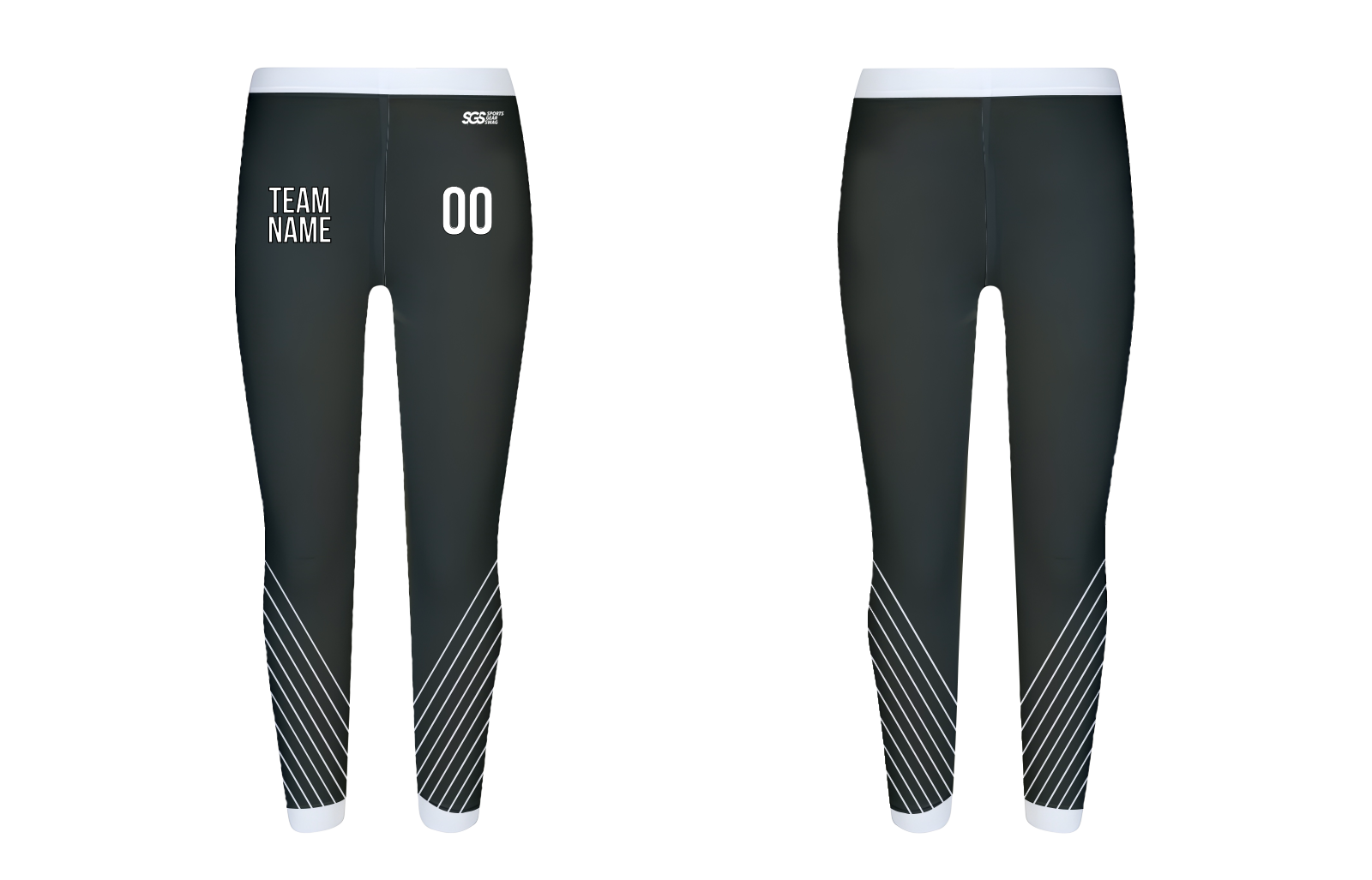 Custom faded string adult youth leggings - Legging