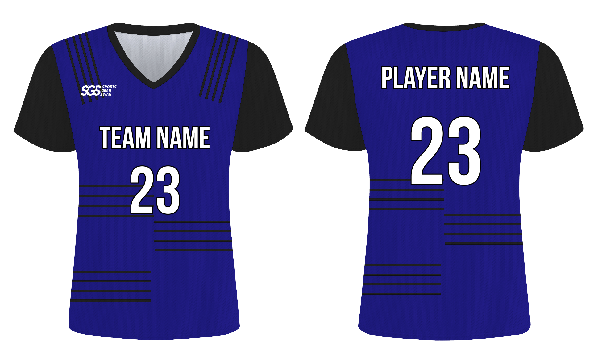 Custom triple stripes lines adult youth soccer jersey - Jersey