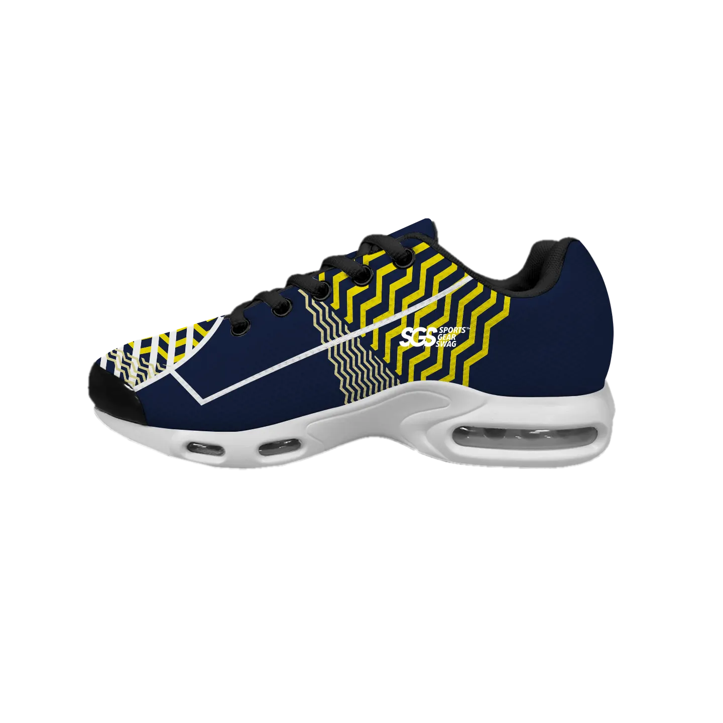 Custom air cushion shoes black groove - Air-cushion-shoes