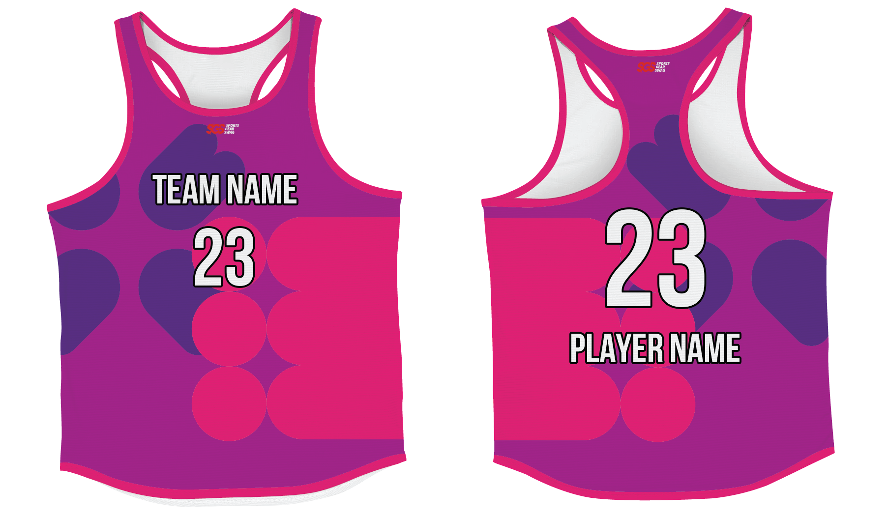 Custom track singlets adult youth unisex power pulse - Track-singlets