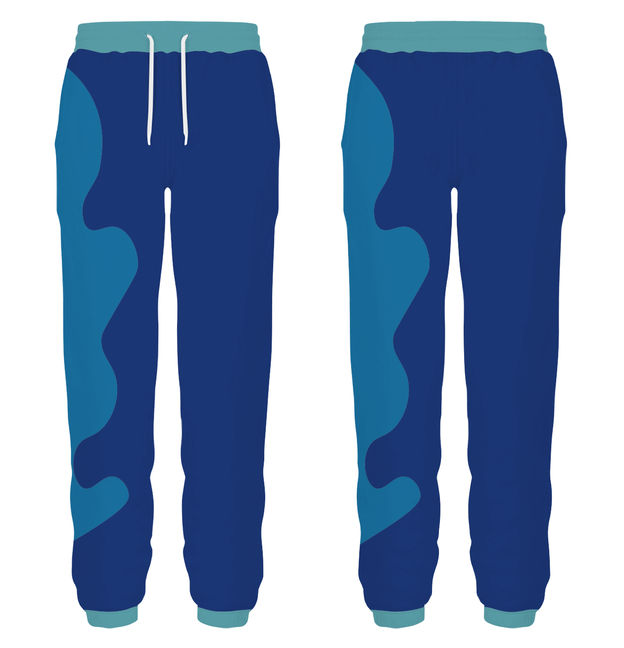 Custom dance joggers adult youth unisex blue mirage - Dance-joggers