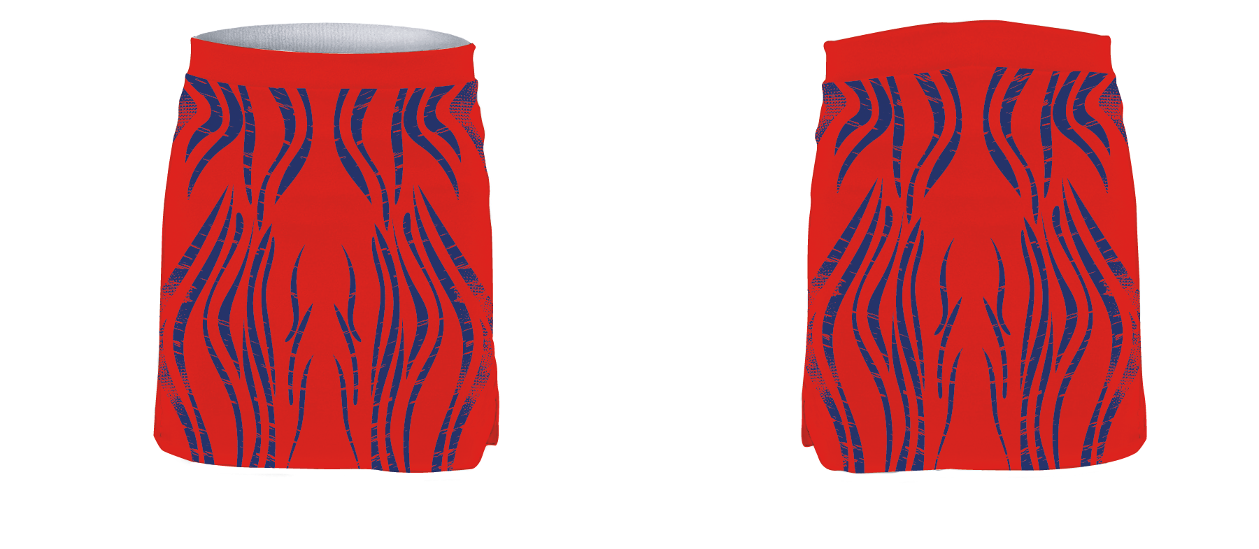 Custom tight skirt dance uniform red roar - Dance-skirts