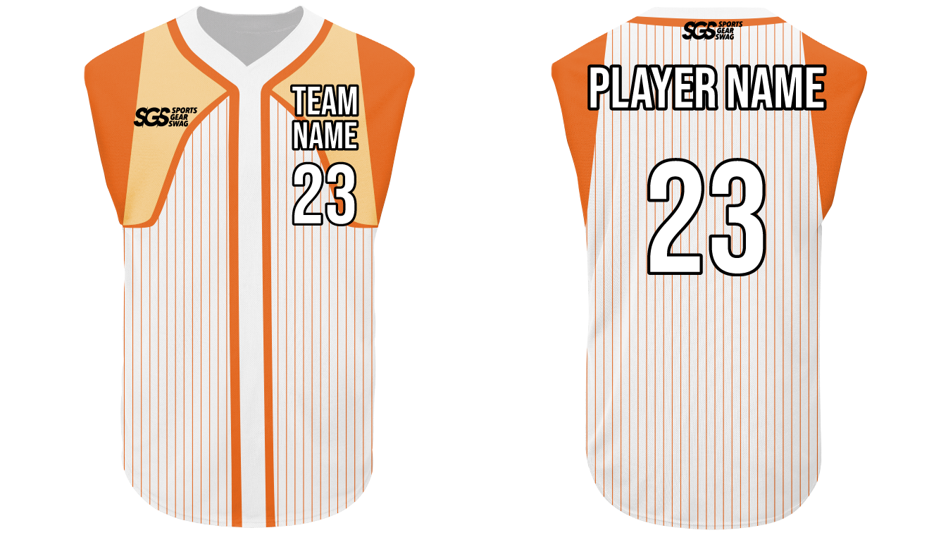 Custom  stylish lines sleeveless adult youth unisex softball jersey - Jersey