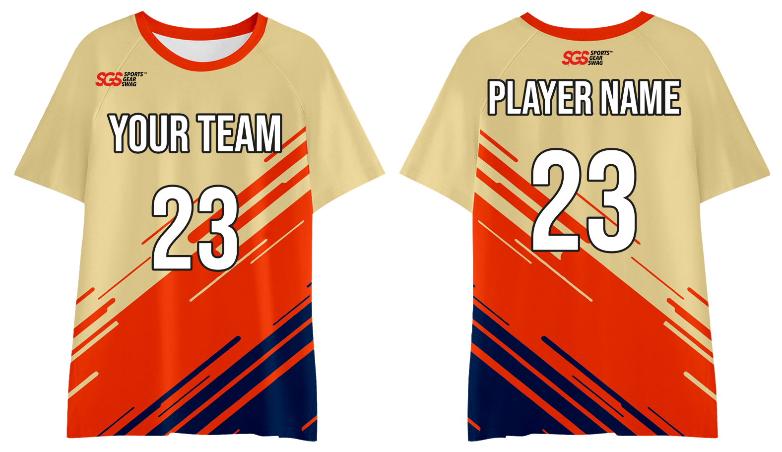 Custom moisture-wicking diagonal stripes youth unisex shirt - Jersey