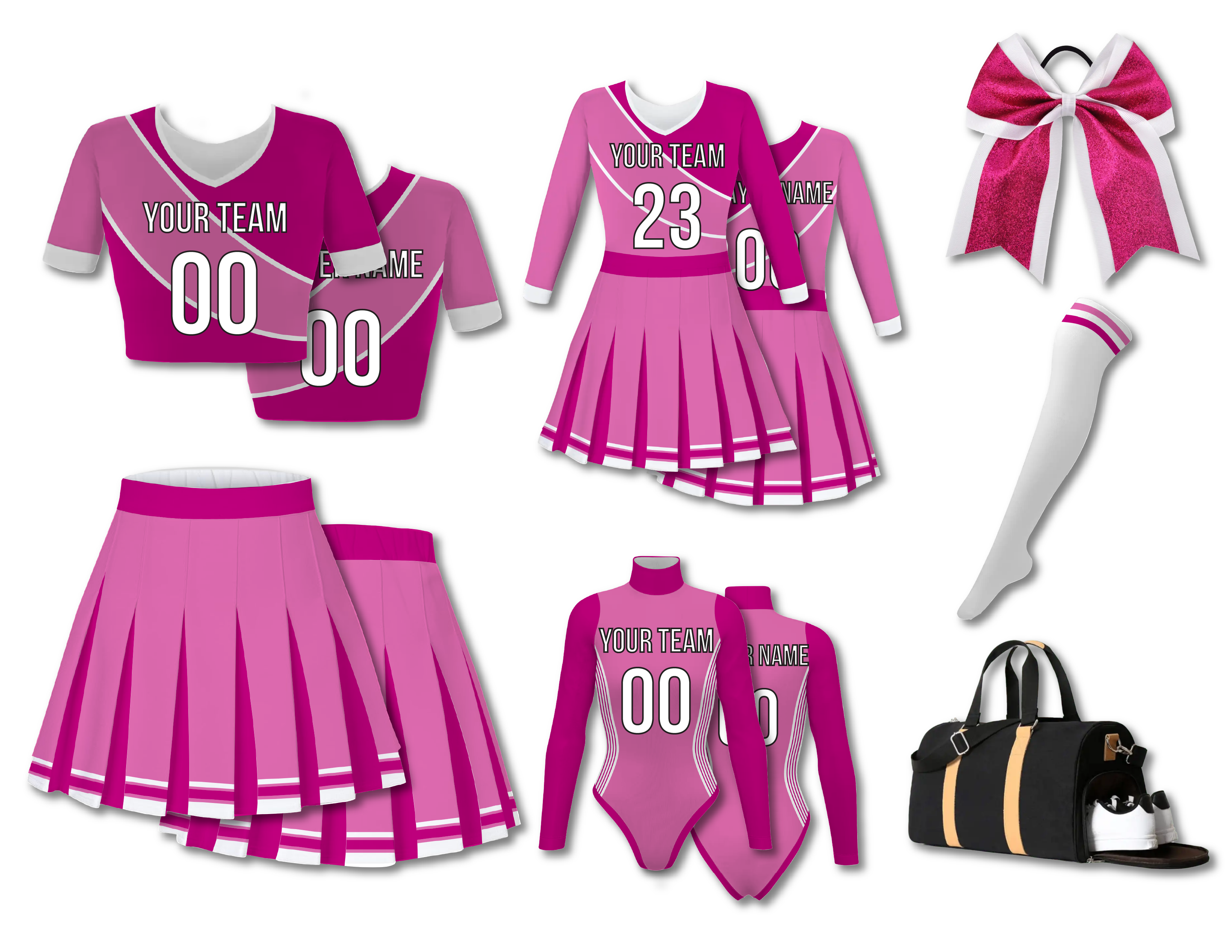 Custom unicolor youth adult unisex cheerleading short sleeve crop top jersey - Jersey