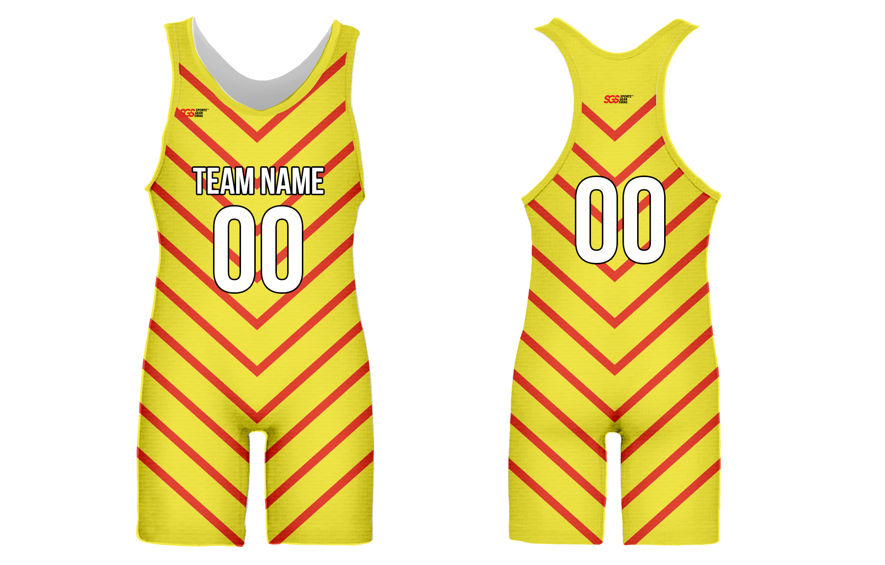 Custom crimson comet stripes youth unisex wrestling singlets - Wrestling-singlets