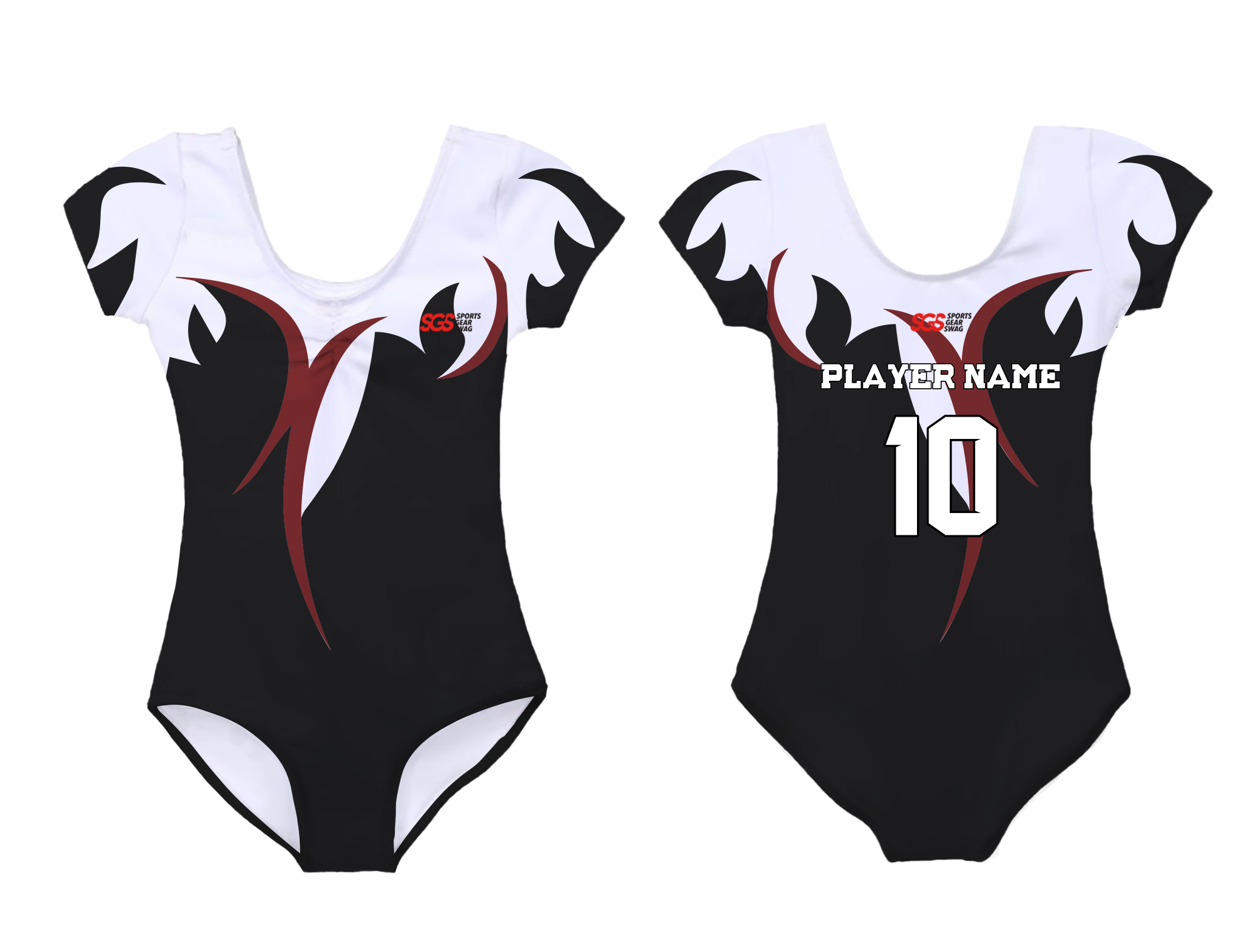 Custom short sleeve  gymnastic uniform adult youth blaze power - Gymnastics-uniforms