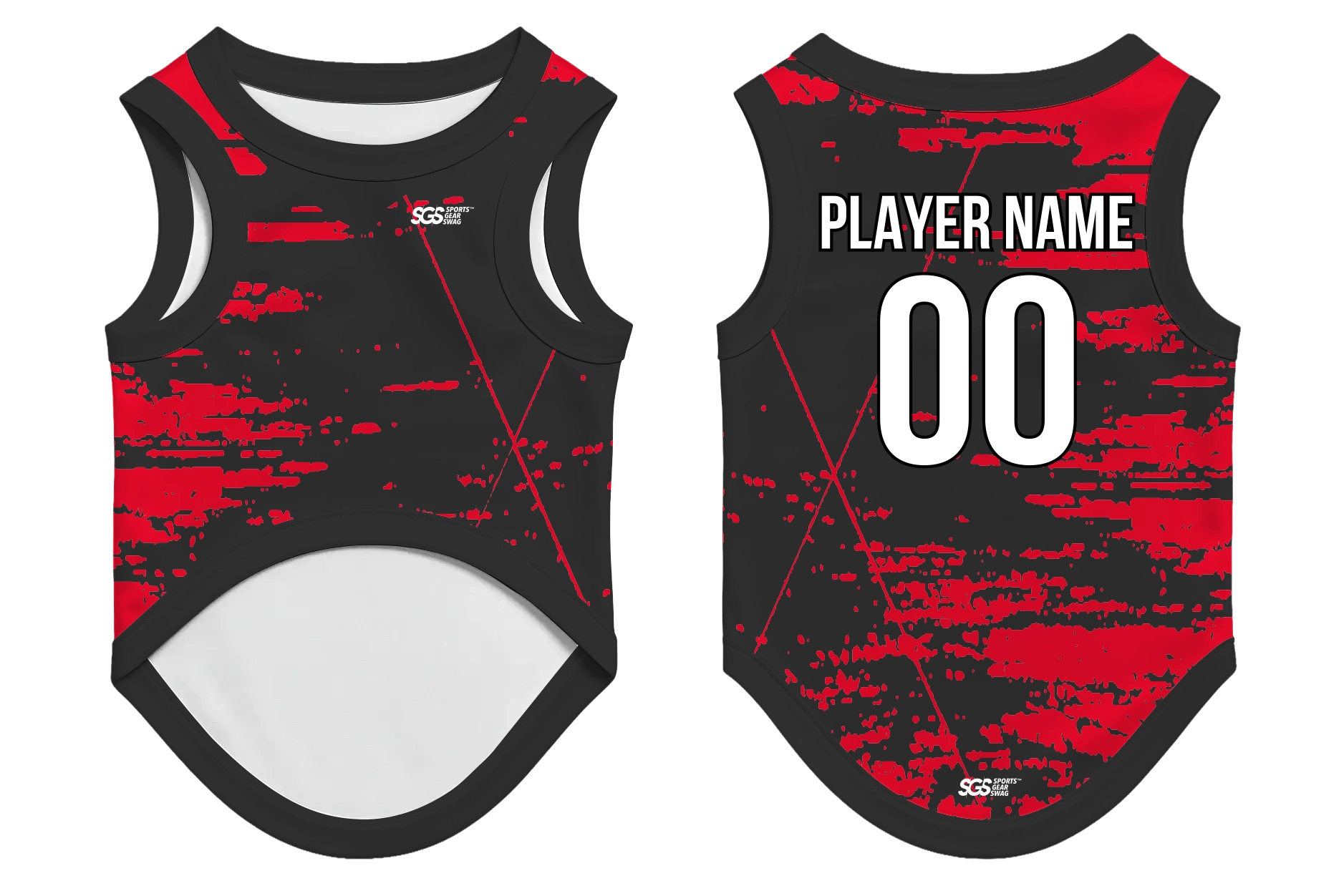 Custom Pet Basketball Jersey Facsimile Style - PETS-BASKETBALL-JERSEY