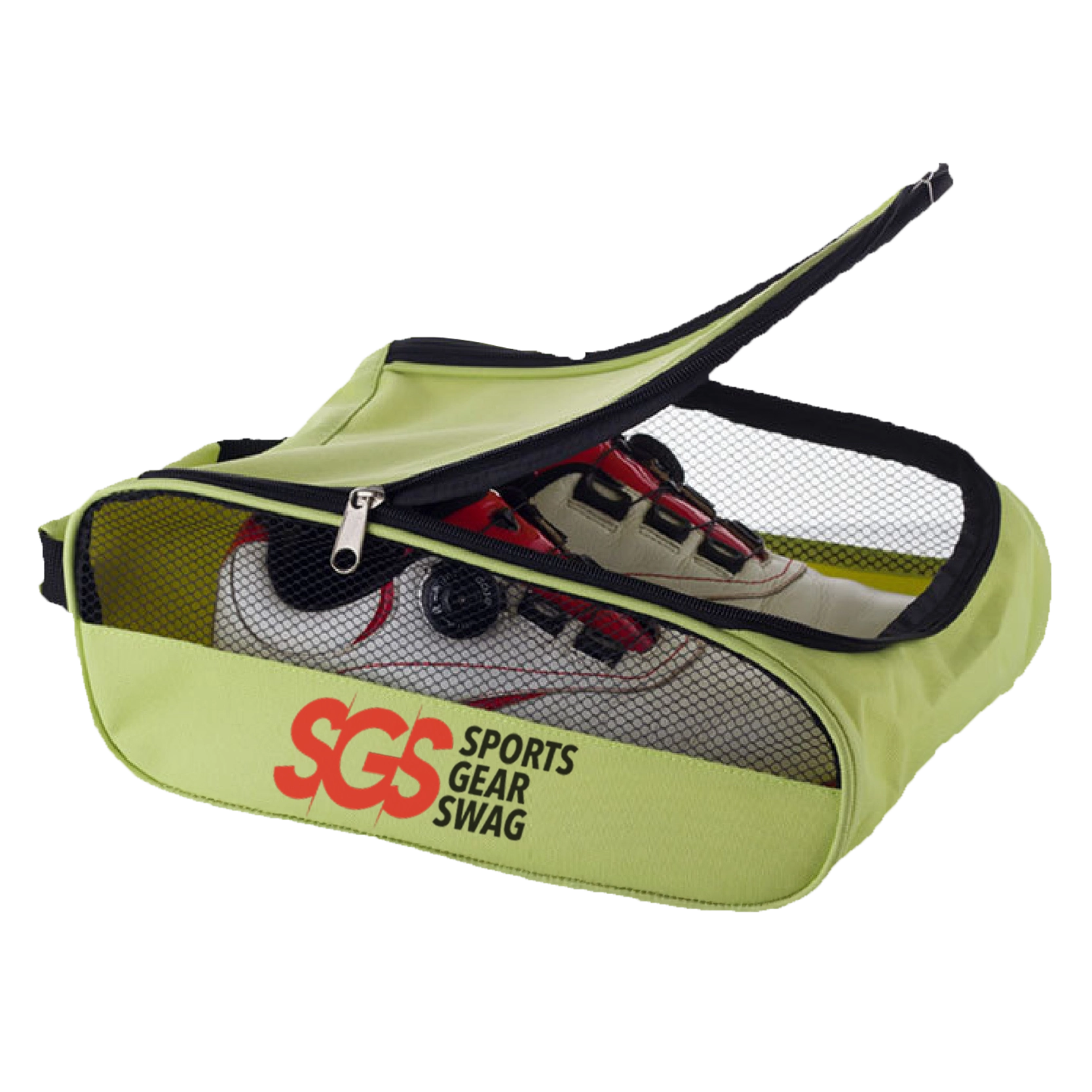 Custom golf shoe bag half mesh glide - Golf-shoe-bags