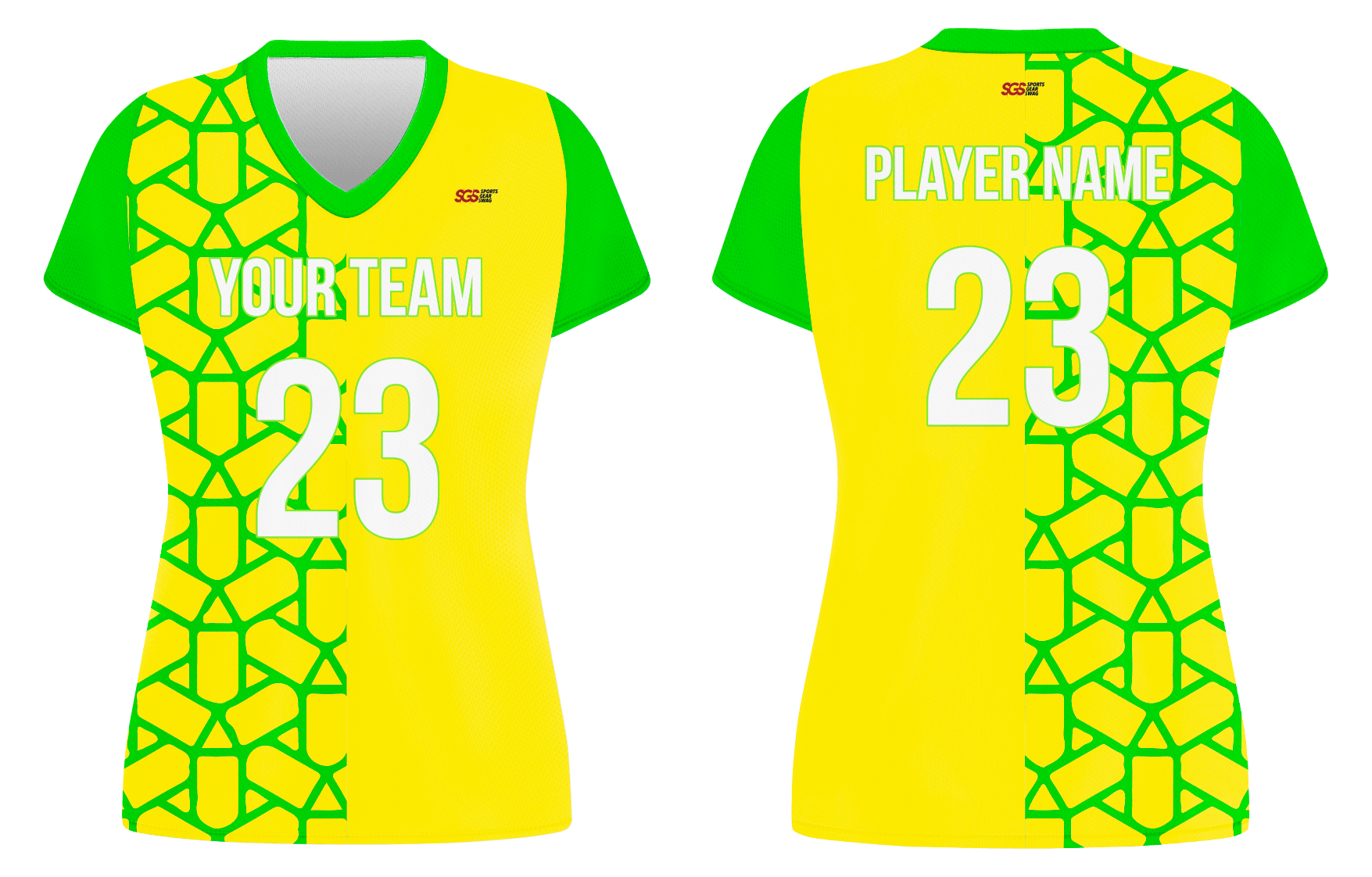 Custom retro shapes adult youth volleyball jersey - Jersey